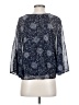 Express 100% Polyester Blue 3/4 Sleeve Blouse Size S - photo 2