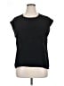 Halogen 100% Polyester Black Short Sleeve Top Size XL - photo 1