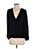 Parker 100% Silk Black Long Sleeve Silk Top Size XS - photo 1