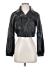 Open Edit 100% Polyurethane Solid Black Jacket Size XXS - photo 1