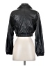 Open Edit 100% Polyurethane Solid Black Jacket Size XXS - photo 2