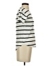 Madewell Stripes Ivory Short Sleeve Turtleneck Size XXS - photo 4