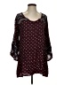 Angie 100% Rayon Burgundy 3/4 Sleeve Blouse Size S - photo 1