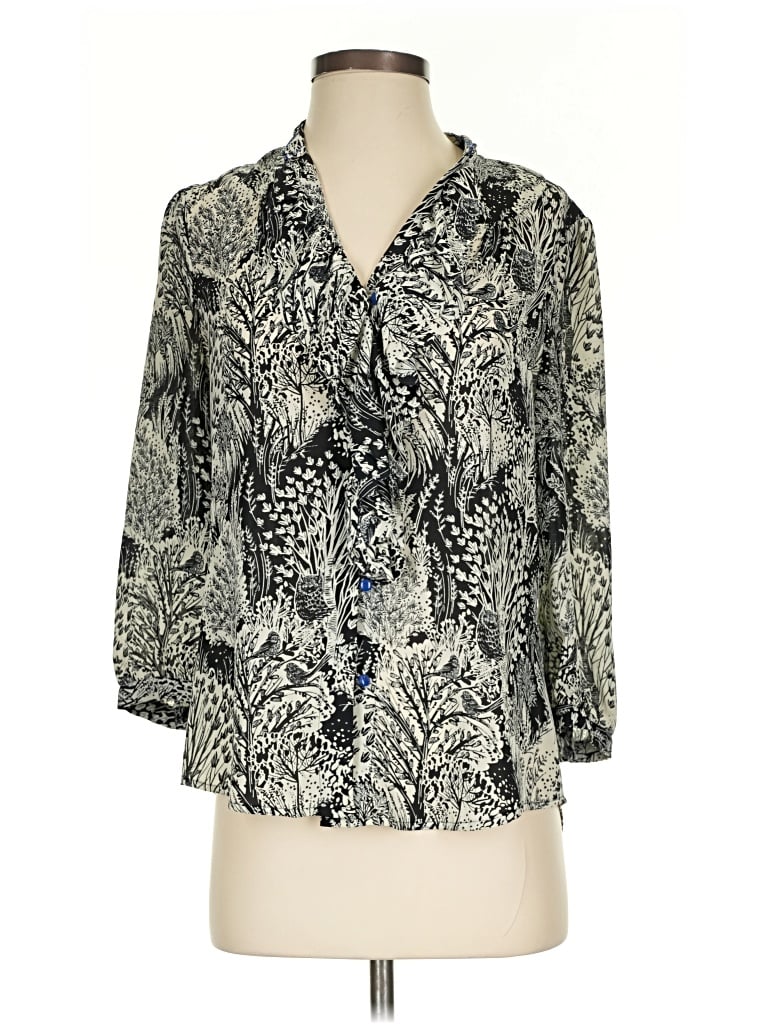 Pre-owned Hd In Paris 3/4 Sleeve Blouse In Gray