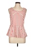 Leifnotes 100% Cotton Red Sleeveless Blouse Size L - photo 1