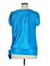 Heart Soul 100% Polyester Blue Short Sleeve Blouse Size XL - photo 2