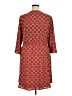 Dana Buchman 100% Polyester Print Red Casual Dress Size XL - photo 2