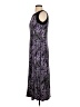 Perceptions Graphic Purple Casual Dress Size S - photo 5