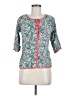 Boden 100% Viscose Green 3/4 Sleeve Blouse Size 6 - photo 1