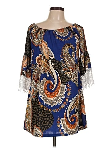 Win Win 3/4 Sleeve Blouse (view 1)