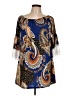 Win Win Blue 3/4 Sleeve Blouse Size Lg-XL - photo 1