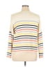 Chelsea & Theodore 100% Acrylic Stripes Ivory Pullover Sweater Size XL - photo 2