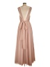 Wtoo 100% Polyester Tan Cocktail Dress Size 10 - photo 2