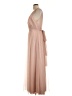 Wtoo 100% Polyester Tan Cocktail Dress Size 10 - photo 5