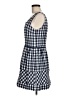 Taylor Checkered-gingham Blue Casual Dress Size 8 - photo 5