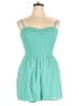 Hollister 100% Viscose Solid Teal Romper Size XL - photo 1