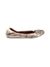 Lanvin 100% Leather Animal Print Tan Flats Size EU 41 - photo 1
