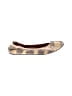 Lanvin 100% Leather Argyle Gold Tan Flats Size EU 41 - photo 1