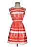 Aqua Print Orange Cocktail Dress Size XS - photo 1