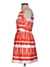 Aqua Print Orange Cocktail Dress Size XS - photo 5