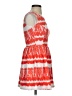 Aqua Print Orange Cocktail Dress Size XS - photo 4