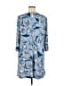 New Directions Paisley Blue Casual Dress Size XL - photo 2