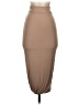 Diosa Solid Tan Casual Skirt Size S - photo 1