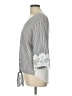 Tru Self 100% Rayon Gray 3/4 Sleeve Blouse Size L - photo 5