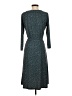 Lands' End Chevron-herringbone Teal Casual Dress Size S - photo 2
