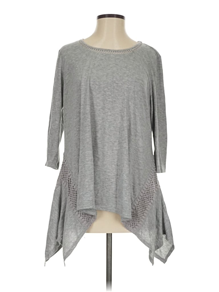 Pre-owned New Directions 3/4 Sleeve T-shirt In Gray