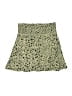Pink Lily 100% Polyester Hearts Green Casual Skirt Size M - photo 2