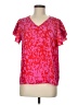 Shein Pink Short Sleeve Blouse Size 6 - photo 1