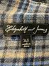 Elizabeth and James Tweed Blue Long Sleeve Button-Down Shirt Size XS - photo 7
