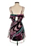 Assorted Brands 100% Polyester Print Teal Cocktail Dress Size XS - photo 2
