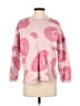 Moon & Madison Print Pink Pullover Sweater Size XS - photo 1