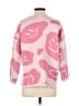 Moon & Madison Print Pink Pullover Sweater Size XS - photo 2
