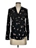 Maeve Graphic Black Long Sleeve Blouse Size 2 - photo 1