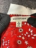 Max Studio 100% Polyester Red Short Sleeve Blouse Size L - photo 7