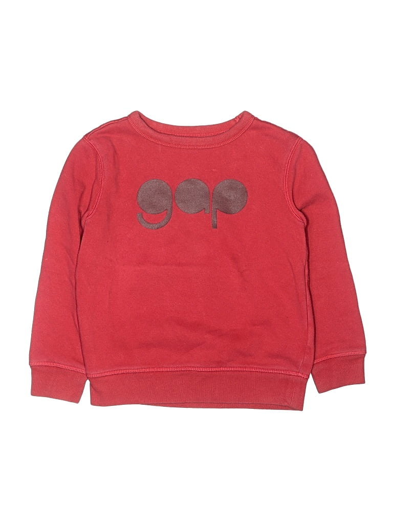 Pre-owned Gap Kids' Long Sleeve T-shirt In Red