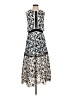 Self-Portrait Paisley Ivory Blue Casual Dress Size 4 - photo 1