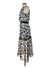 Self-Portrait Paisley Ivory Blue Casual Dress Size 4 - photo 5