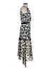 Self-Portrait Paisley Ivory Blue Casual Dress Size 4 - photo 4