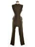 Forever 21 100% Polyester Solid Brown Green Jumpsuit Size S - photo 2