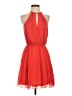 Bebe Solid Orange Cocktail Dress Size S - photo 1