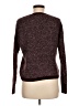 Xhilaration Metallic Brown Burgundy Pullover Sweater Size M - photo 2