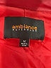 Ambiance 100% Polyurethane Solid Red Jacket Size M - photo 6