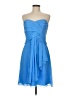 David's Bridal 100% Polyester Blue Cocktail Dress Size 10 - photo 1