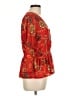 Ember 100% Polyester Red 3/4 Sleeve Blouse Size L - photo 4
