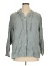 Norton Studio Gray 3/4 Sleeve Button-Down Shirt Size 1X - photo 1