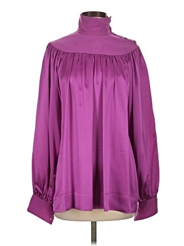 Céline Long Sleeve Silk Top (view 1)